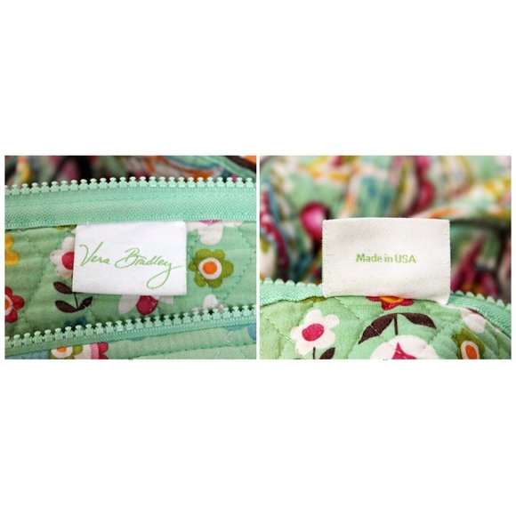 Vera Bradley Duffle Bag Green Paisley Tutti Frutti Spring 2013 Floral Overnight - Picture 12 of 12
